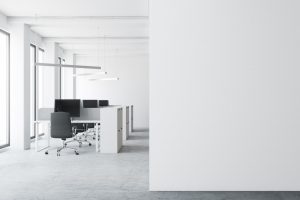 Minimalist modern office space