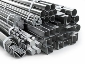 Stacked stainless metal products