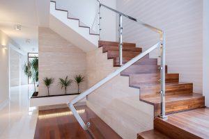 Staircase inside modern home