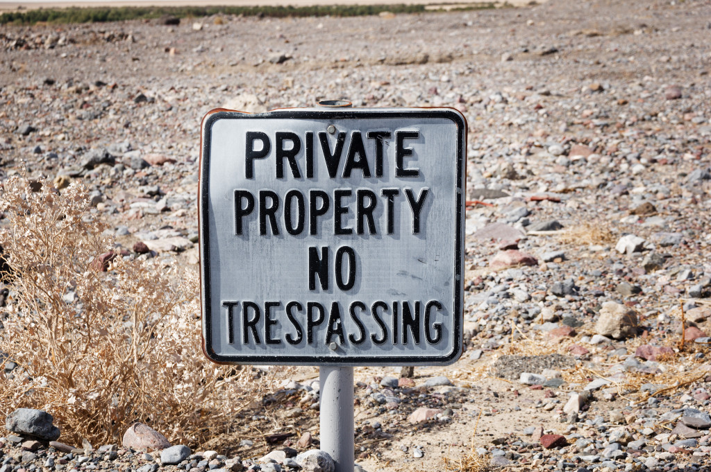 private property signage