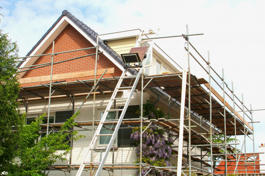 house being renovated