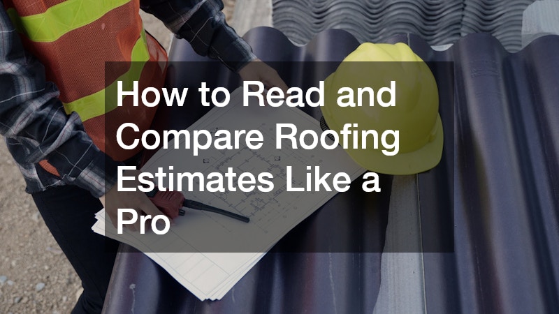 a roofer with a plan and estimate